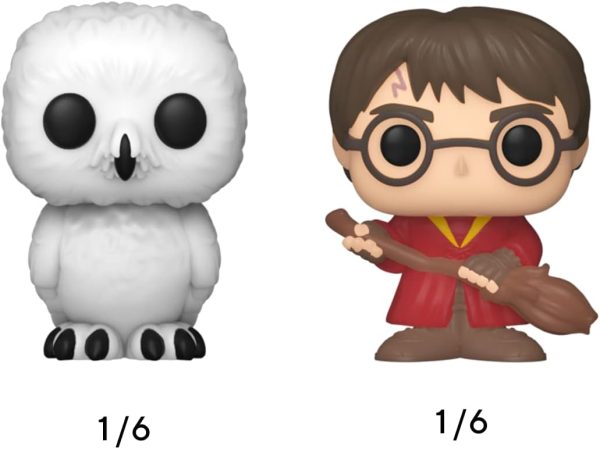 Funko Bitty POP! HP - Dumbledore. 4-Pack - Albus Dumbledore. Nearly Headless Nick. Minerva McGonagall and A Surprise Mystery Mini Figure - 0.9 Inch (2.2 Cm) - Harry Potter Collectable - Gift Idea