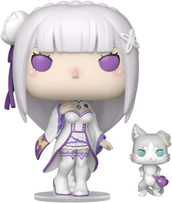 Funko Pop! & Buddy: Re: Zero - Emilia with Puck - Collectable Vinyl Figure - Gift Idea - Official Merchandise - Toys for Kids & Adults - Anime Fans - Model Figure for Collectors