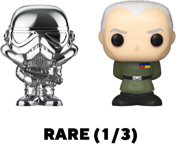 Funko Bitty POP! Star Wars - Darth Vader. 4-Pack - Darth Vader. TIE Fighter Pilot. Stormtrooper and A Surprise Mystery Mini Figure - 0.9 Inch (2.2 Cm) Collectable - Stackable Display Shelf Included