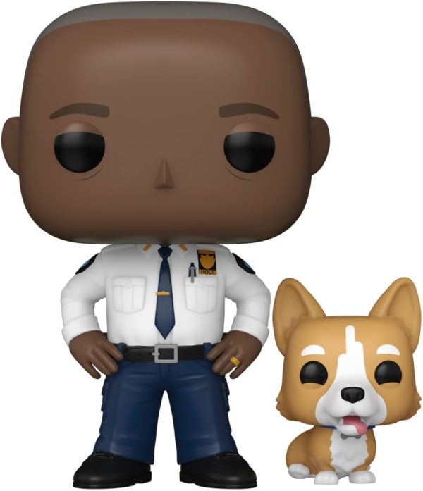 Funko POP&Buddy: Brooklyn Nine Nine - Captain Ray Holt with Cheddar - Collectable Vinyl Figure - Gift Idea - Official Merchandise - for Kids & Adults - TV Fans - Model Figure for Collectors