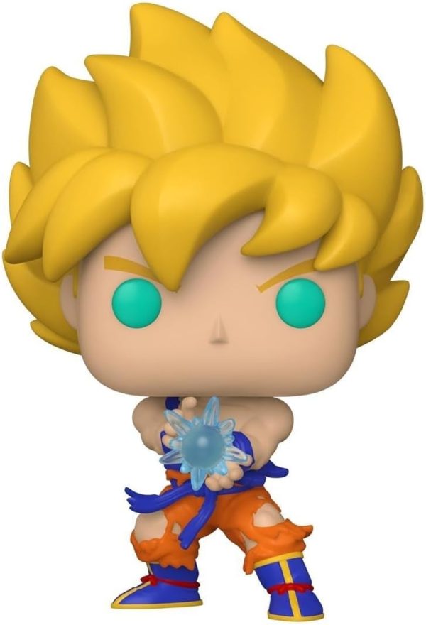 Funko Pop Animation: Dragon Ball Z - SS Goku with Kamehameha Wave Multicolor. 3.75 Inches - Collectable Vinyl Figure - Gift Idea - Official Merchandise - Toys for Kids & Adults - Anime Fans