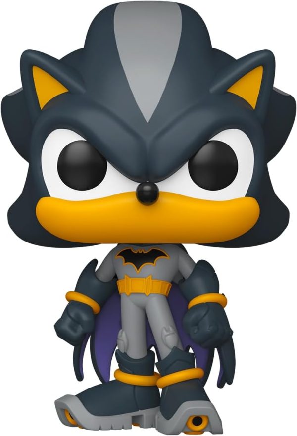 Funko Pop! Heroes: JLA & Sonic - Shadow as Batman - Sonic + DC Comics - Collectable Vinyl Figure - Gift Idea - Official Merchandise - Toys for Kids & Adults - DC Comics Fans