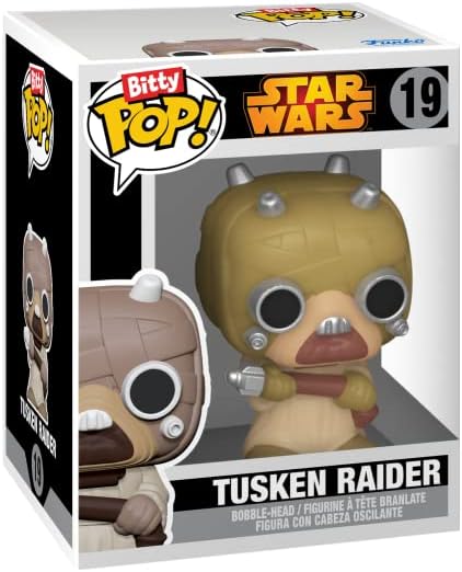 Funko Bitty POP! Star Wars - Darth Vader. 4-Pack - Darth Vader. TIE Fighter Pilot. Stormtrooper and A Surprise Mystery Mini Figure - 0.9 Inch (2.2 Cm) Collectable - Stackable Display Shelf Included