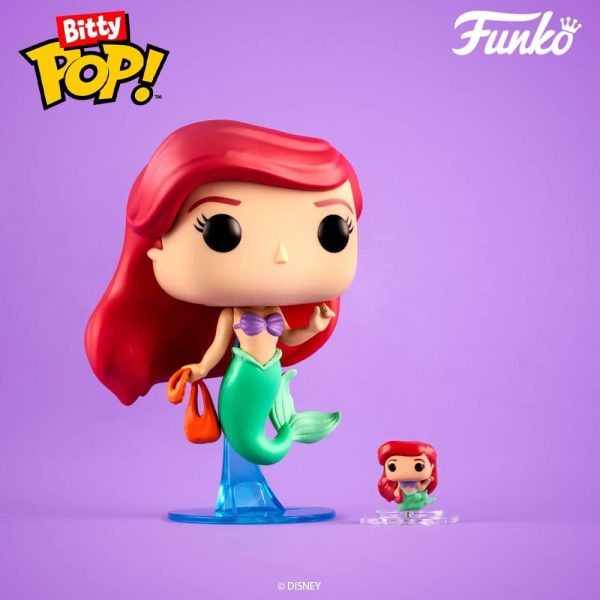 Funko Bitty Pop Disney Princesses - Cinderella. Snow White. Aurora and A Surprise Mystery Mini Figure - 0.9 Inch (2.2 Cm) Collectable - Stackable Display Shelf Included - Gift Idea