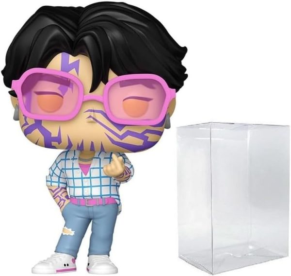 Funko Pop! Anime: Kpop Demon Hunters - Jinu Saja Boys Demon Pattern Limited Edition Chase Vinyl Figure (Bundled with Compatible Box Protector Case). Multicolored. 3.75 inches