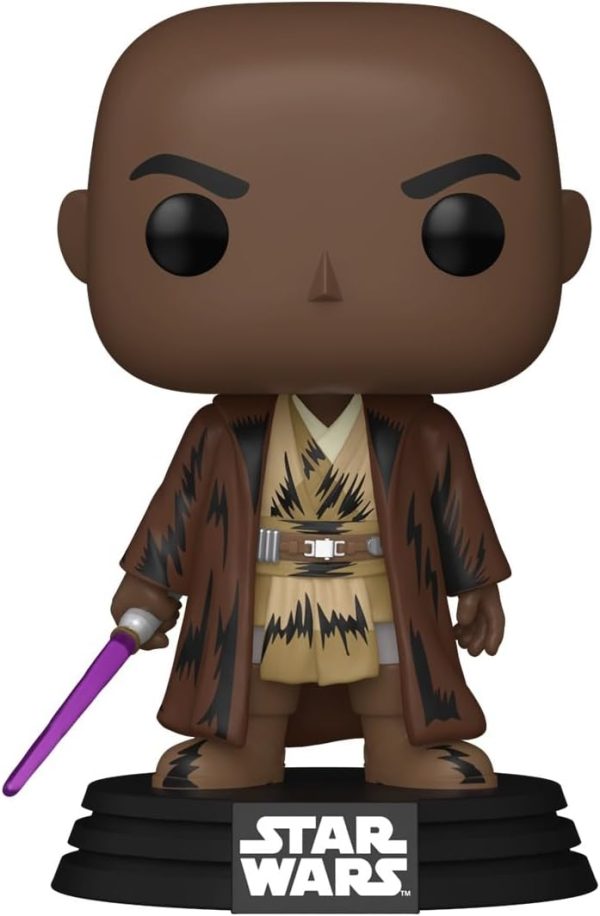 Funko Pop! Star Wars: Mace Windu - (Retro) - Collectable Vinyl Figure - Gift Idea - Official Merchandise - Toys for Kids & Adults - Movies Fans - Model Figure for Collectors and Display