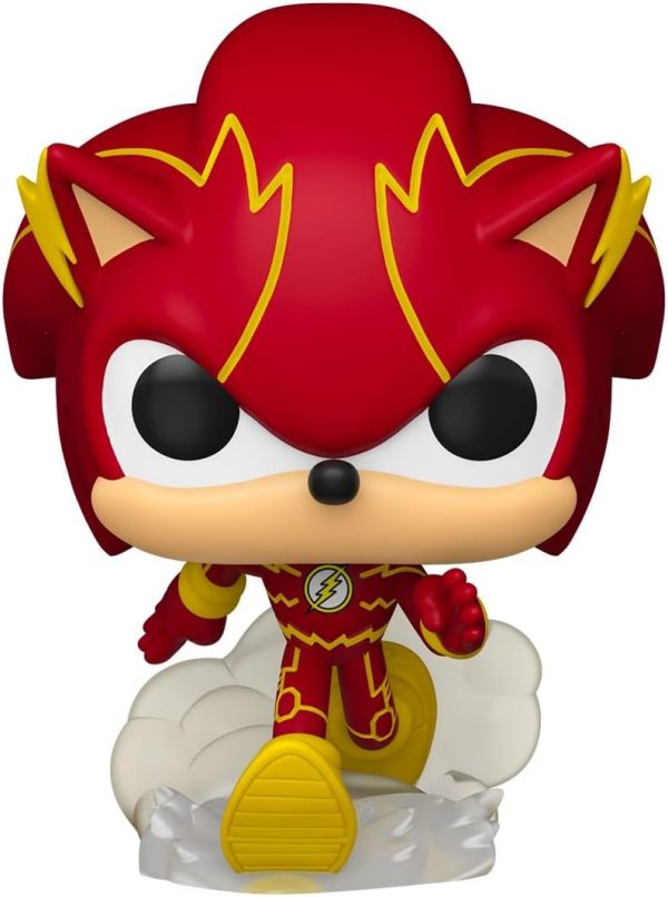 Funko Pop! Heroes: JLA & Sonic - Sonic as The Flash - Sonic + DC Comics - Collectable Vinyl Figure - Gift Idea - Official Merchandise - Toys for Kids & Adults - DC Comics Fans
