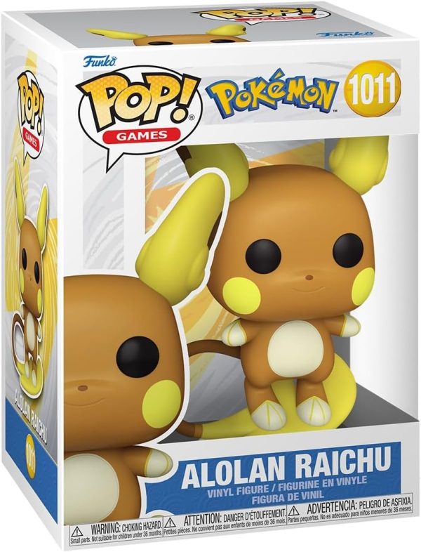 Funko Pop! Games: Pokemon - Raichu (Alolan) - Collectable Vinyl Figure - Gift Idea - Official Merchandise - Toys for Kids & Adults - Video Games Fans - Model Figure for Collectors and Display