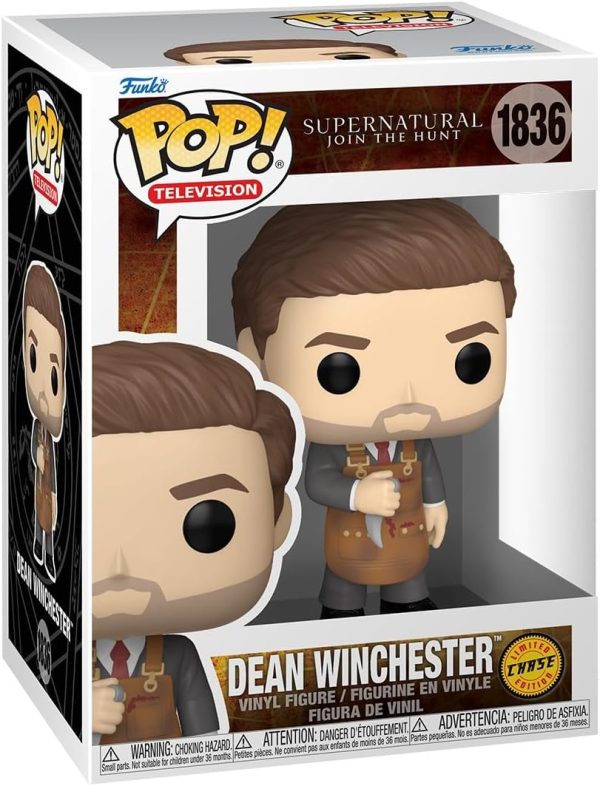 Funko Pop!TV: Supernatural - Dean Winchester - 1/6 Odds for Rare Chase Variant - Collectable Vinyl Figure - Gift Idea - Official Merchandise - Toys for Kids & Adults - TV Fans
