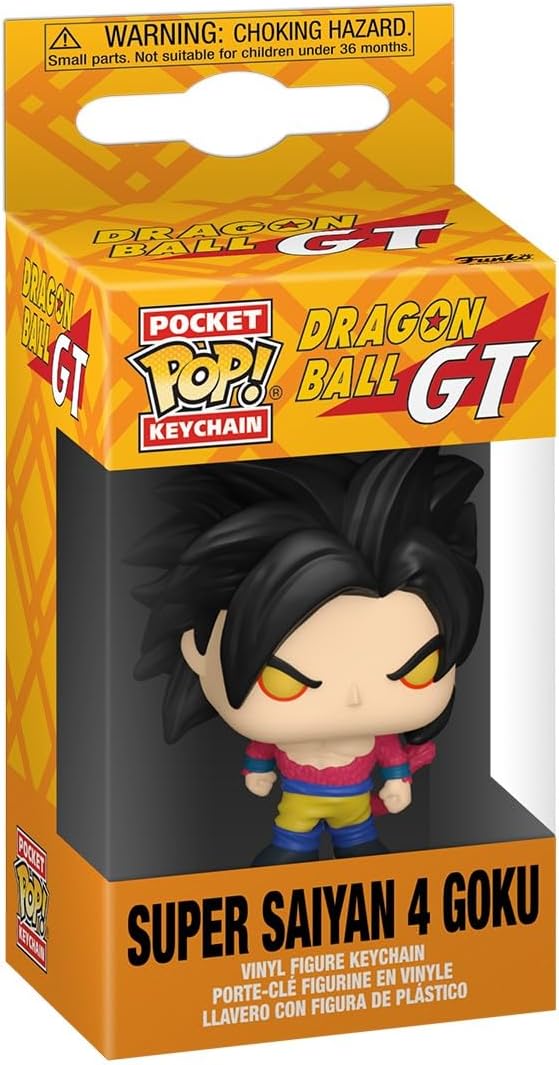 Funko Pop! Keychain: Dragon Ball GT - Super Saiyan 4 Goku Novelty Keyring - Collectable Mini Figure - Stocking Filler - Gift Idea - Official Merchandise - Anime Fans - Backpack Decor