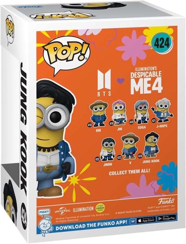 Funko POP! Rocks: Minions X BTS - Jungkook - Jung Kook - BTS + Minions - Collectable Vinyl Figure - Gift Idea - Official Merchandise - for Kids & Adults - Movies. Music Fans