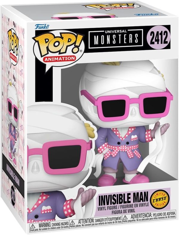 Funko Pop! Movies: Universal Monsters - Invsibile Man - 1/6 Odds for Rare Chase Variant - Collectable Vinyl Figure - Gift Idea - Official Merchandise - Toys for Kids & Adults - Horror Fans