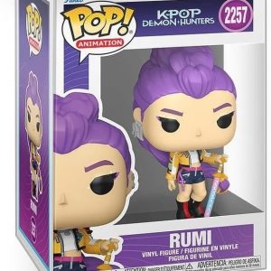 Funko Pop! Animation: Kpop Demon Hunters - Rumi Huntr/x Vinyl Figure Collectibles Bundled with Box Protector