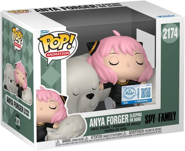 Funko Pop! Premium: SPY x Family - Anya Forger Sleeping on Bond - Amazon Exclusive - Collectable Vinyl Figure - Gift Idea - Official Merchandise - Toys for Kids & Adults - Anime Fans
