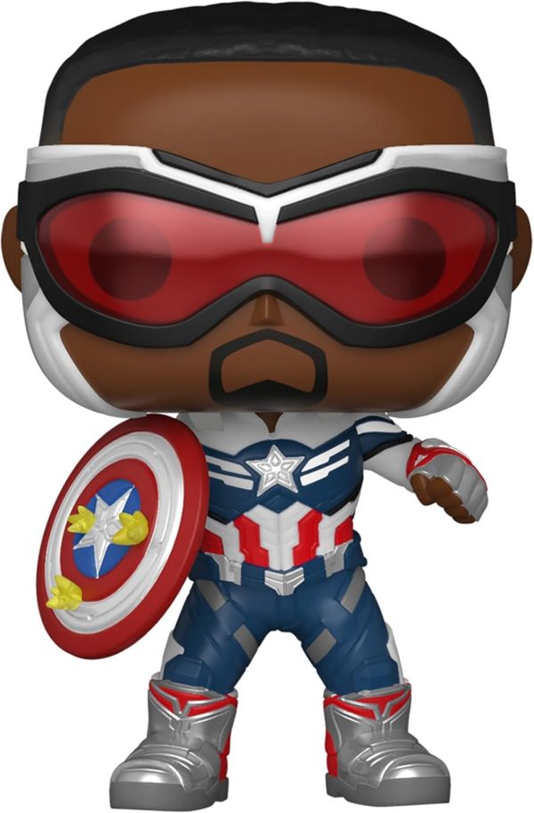 Funko Pop! Marvel: Year of The Shield - Captain America (Sam Wilson) with Shield. Amazon Exclusive