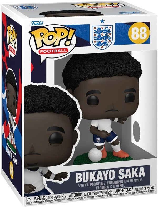 Funko Pop! Football: England - Bukayo Saka - World Cup 2026 - Collectable Vinyl Figure - Gift Idea - Official Merchandise - Toys for Kids & Adults - Sports Fans - Model Figure for Collectors