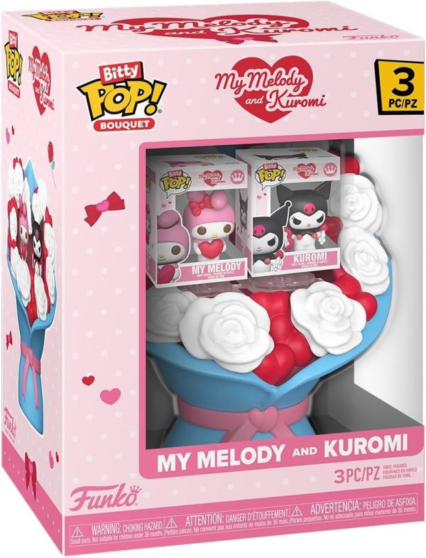 Funko Bitty Pop! Bouquet: Sanrio - My Melody and Kuromi - 0.9 Inch (2.2 Cm) Collectable - Gift Idea - Party Bags - Stocking Stuffers