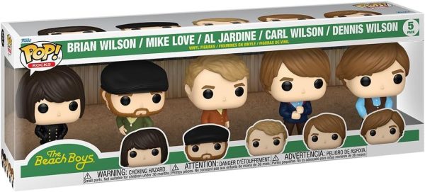 Funko Pop! Rocks: The Beach Boys - Brian Wilson. Mike Love. Al Jardine. Carl Wilson. and Dennis Wilson. 5-Pack