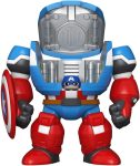 Funo Pop! Bitty Bots: Marvel - Captain America Mech with Captain America - 0.9 Inch and 4.7 Inch (11.9 Cm) - Television Collectable - Gift Idea - Toys for Kids & Adults