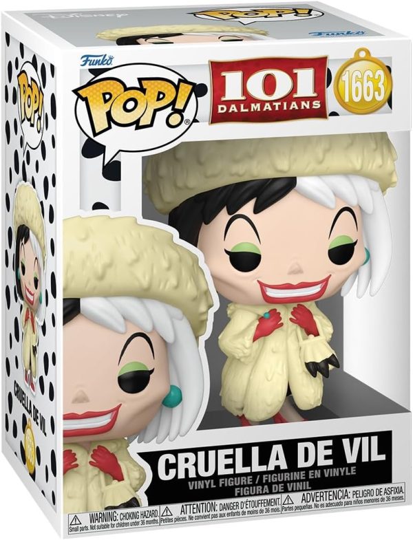 Funko Pop! Disney: 101 Dalmatians - Cruella De Vil - 1/6 Odds for Rare Chase Variant - Collectable Vinyl Figure - Gift Idea - Official Merchandise - Toys for Kids & Adults - Disney Fans