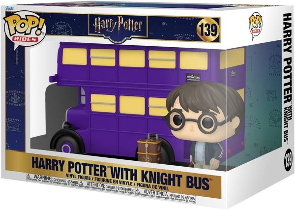 Funko Pop! Ride Super Deluxe: Harry Potter - Harry Potter with Knight Bus - Collectable Vinyl Figure - Gift Idea - Official Merchandise - Toys for Kids & Adults