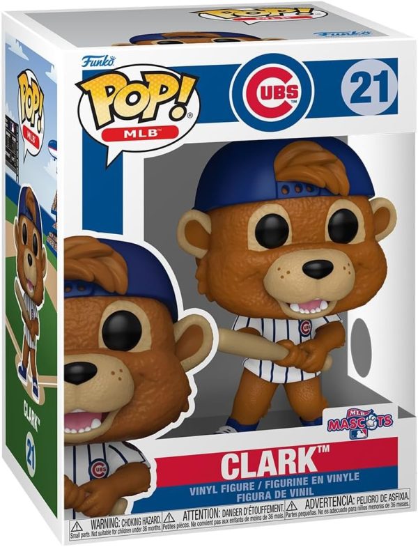 Funko Pop! MLB: Chicago Cubs - Clark - MLB Mascots and Marks - Collectable Vinyl Figure - Gift Idea - Official Merchandise - Toys for Kids & Adults - Sports Fans - Figure for Collectors and Display