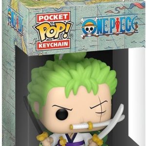 Funko POP! Keychain: One Piece - Roronoa Zoro Novelty Keyring - Collectable Mini Figure - Stocking Filler - Gift Idea - Official Merchandise - Anime Fans - Backpack Decor