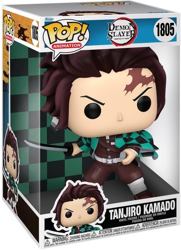 Funko Pop Jumbo: Demon Slayer - Tanjiro Kamado - Collectable Vinyl Figure - Gift Idea - Official Merchandise - Toys for Kids & Adults - Anime Fans - Model Figure for Collectors and Display