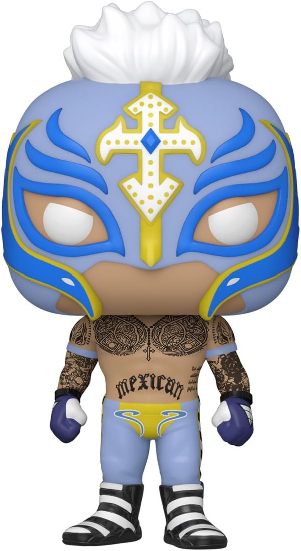Funko POP WWE: Rey Mysterio. Glow in The Dark. Amazon Exclusive. Multicolor. (58784)