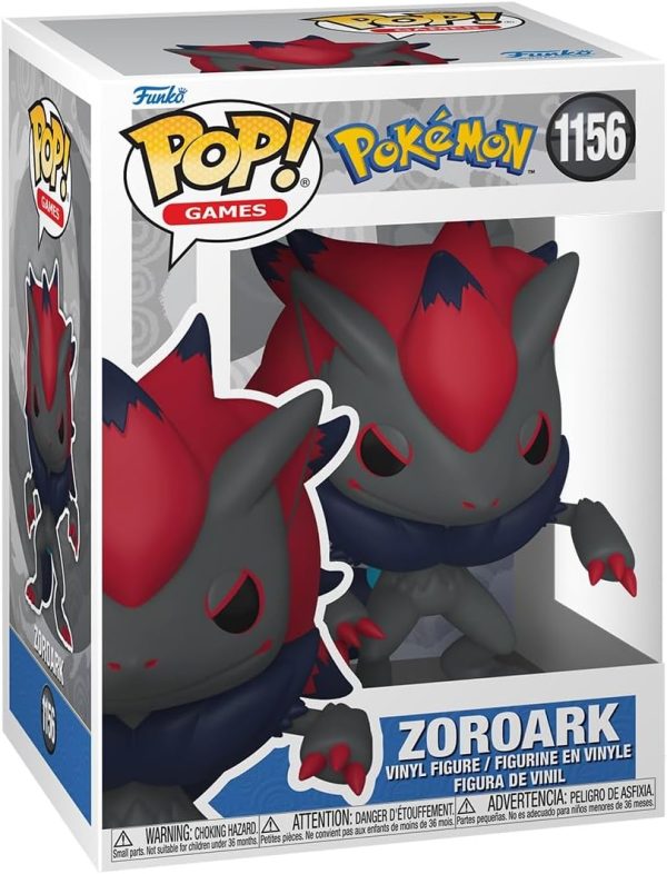 Funko Pop! Games: Pokemon - Zoroark - Collectable Vinyl Figure - Gift Idea - Official Merchandise - Toys for Kids & Adults - Video Games Fans - Model Figure for Collectors and Display