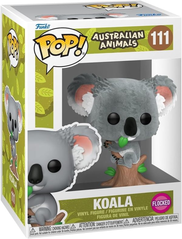 Funko Pop! Vinyl: Australian Animals - Koala - (Flocked) - Collectable Vinyl Figure - Gift Idea - Official Merchandise - Toys for Kids & Adults IP Fans - Model Figure for Collectors