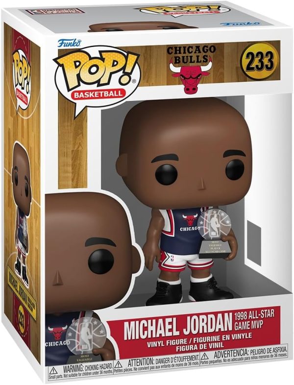 Funko Pop! NBA: Bulls - Michael Jordan - 1998 All-Star Game MVP - Collectable Vinyl Figure - Gift Idea - Official Merchandise - Toys for Kids & Adults - Sports Fans - Figure for Collectors and Display