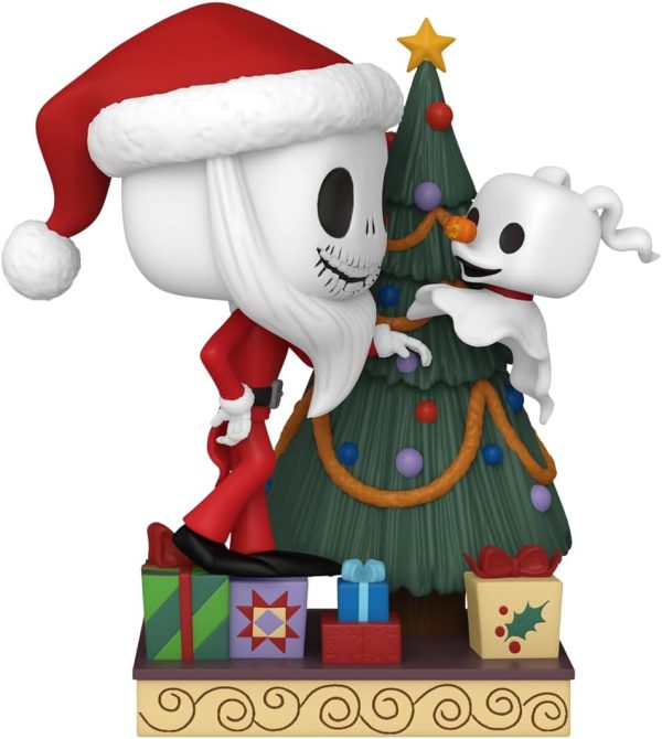 Funko POP! Deluxe: Disney The Nightmare Before Christmas 30th - Jack Skellington & Zero with Tree - Disney: The Nightmare Before Christmas - Collectable Vinyl Figure - Gift Idea - for Kids & Adults