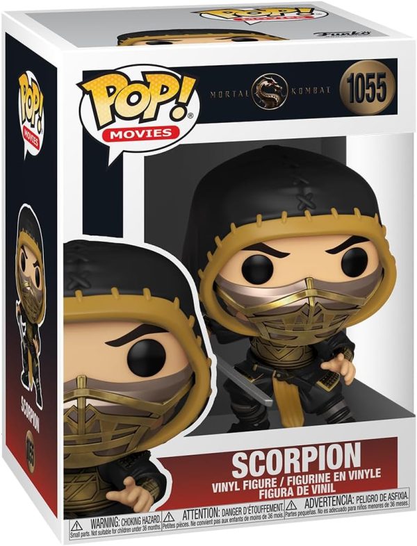 Funko POP Movies: Mortal Kombat - Scorpion Vinyl Figure (Styles May Vary). Multicolor. Standard (53851)