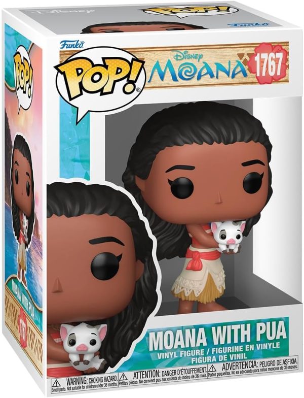 Funko Pop! Disney: Moana - Moana with Pua - Collectable Vinyl Figure - Gift Idea - Official Merchandise - Toys for Kids & Adults - Cartoon Fans - Model Figure for Collectors and Display