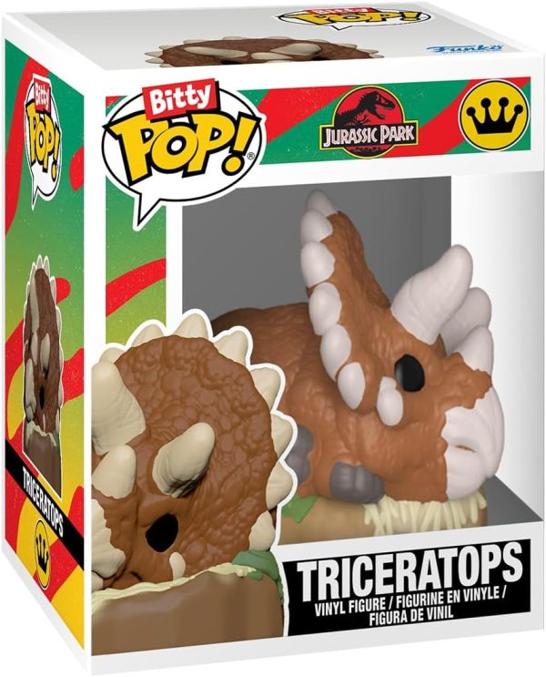 Funko Bitty Pop! Jurassic Park: Ellie Sattler. Ian Malcolm. Triceratops. and Brachiosaurus. with a 1 in 6 chance for a Surprise Mystery Figure - 0.9 Inch (2.2 Cm) Collectable - Gift Idea - Cake Topper