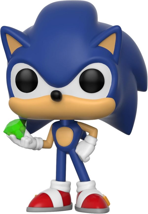 Funko Pop! Games: Sonic The Hedgehog - Sonic with Emerald - Collectable Vinyl Figure - Gift Idea - Official Merchandise - Toys for Kids & Adults - Video Games Fans - Model Figure for Collectors