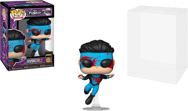 Funko Fusion Invincible Chase Version Bloody Invincible Pop Vinyl Figure 1098 Bundled with Pop Protector