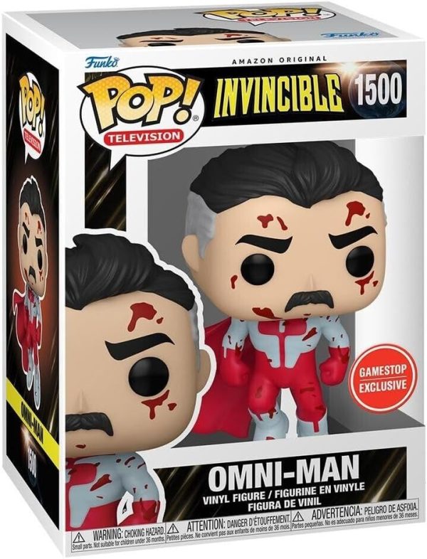 Funko Invincible Bloody Omni-Man Exclusive Pop Vinyl Figure 1500 Bundled with Pop Protector. Standard