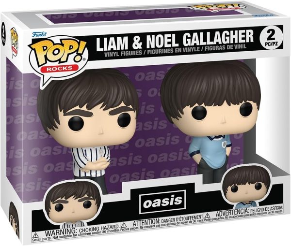 Funko Pop! Rocks: Oasis - Liam & Noel Gallagher. 2-Pack - Collectable Vinyl Figure - Gift Idea - Official Merchandise - Toys for Kids & Adults - Music Fans