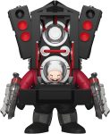 Funo Pop! Bitty Bots: Skibidi Toilet - Titan Speakerman - Parasitic Skibidi Toilet - 0.9 Inch and 4.7 Inch (11.9 Cm) - Television Collectable - Gift Idea - Toys for Kids & Adults