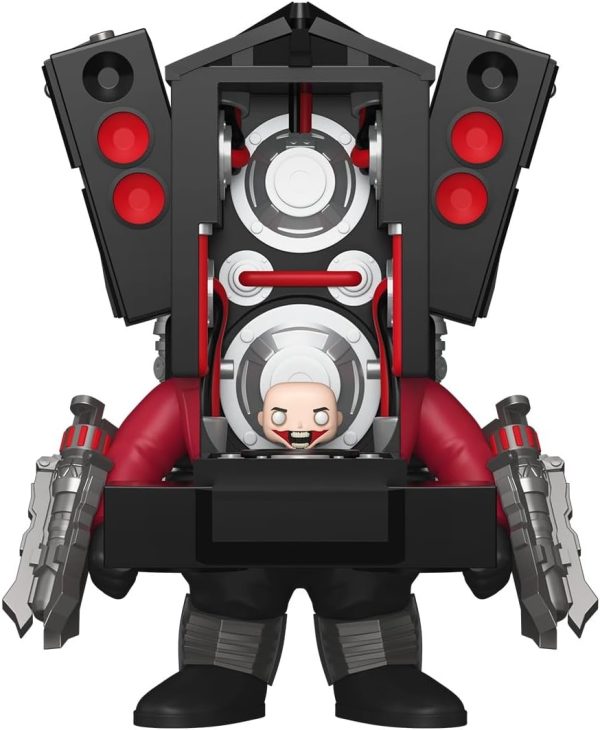 Funo Pop! Bitty Bots: Skibidi Toilet - Titan Speakerman - Parasitic Skibidi Toilet - 0.9 Inch and 4.7 Inch (11.9 Cm) - Television Collectable - Gift Idea - Toys for Kids & Adults