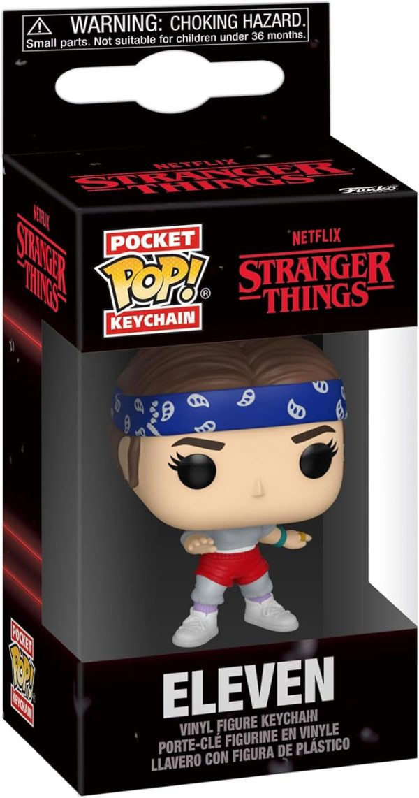 Funko Pop! Keychain: Stranger Things - Eleven - Stranger Things Novelty Keyring - Collectable Mini Figure - Stocking Filler - Gift Idea - Official Merchandise - TV Fans - Backpack Decor