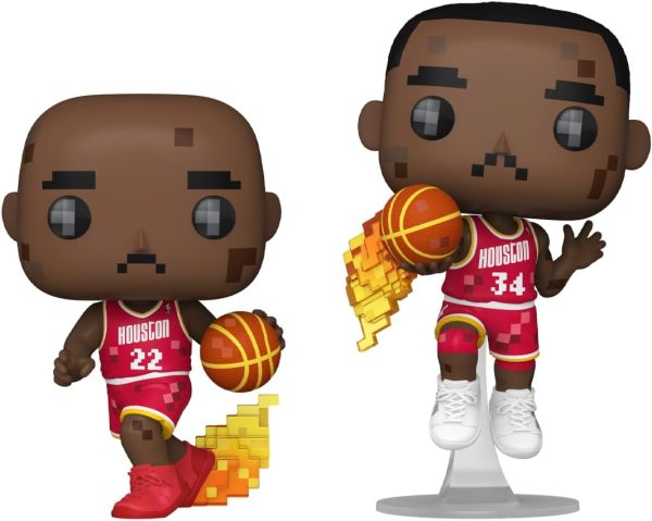 Funko Pop! NBA JAM: Rockets - Clyde Drexler and Hakeem Olajuwon 2-Pack