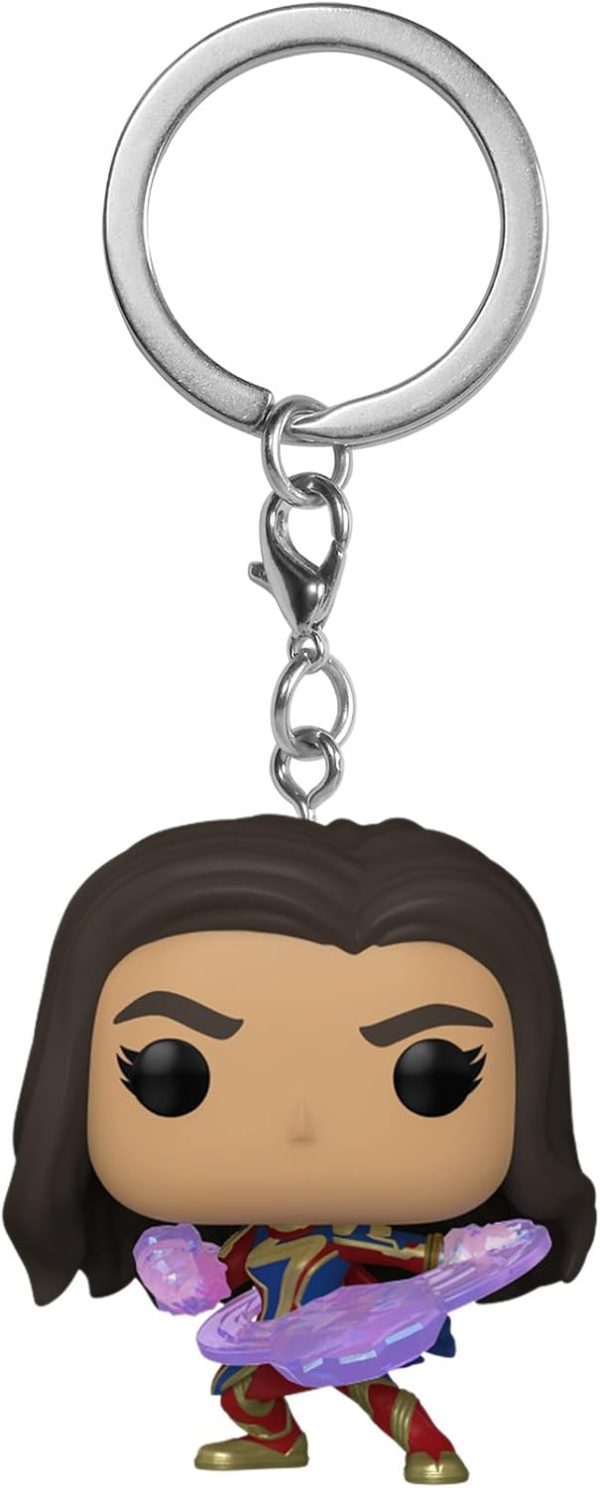Funko POP! Keychain: The Marvels - Ms. Marvel Novelty Keyring - Collectable Mini Figure - Stocking Filler - Gift Idea - Official Merchandise - Movies Fans - Backpack Decor