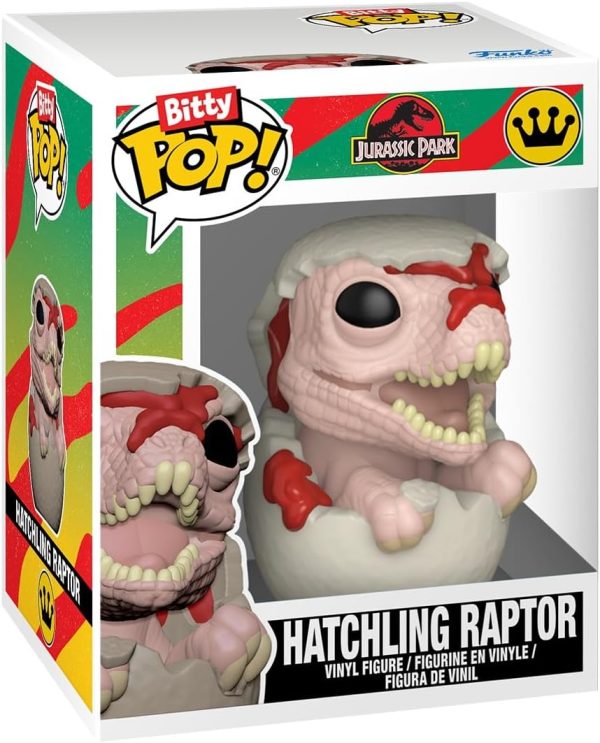 Funko Bitty Pop! Jurassic Park: Mr. DNA. Dilophosaurus Fossil. Dennis Nedry. and Dilophosaurus. with a 1 in 6 Chance for a Surprise Figure - 0.9 Inch (2.2 Cm) Collectable - Gift Idea - Cake Topper
