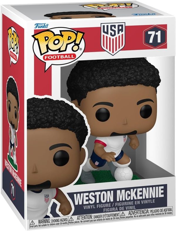 Funko Pop! Football: USA - Weston McKennie - U.S. Men's Soccer Team - Collectable Vinyl Figure - Gift Idea - Official Merchandise - Toys for Kids & Adults - Sports Fans - Model Figure for Collectors