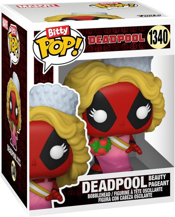 Funko Bitty POP! Deadpool - Bathtime. 4-Pack and A Surprise Mystery Mini Figure - 0.9 Inch (2.2 Cm) Collectable - Stackable Display Shelf Included - Gift Idea - Party Bags Stocking - Cake Topper