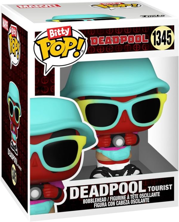 Funko Bitty POP! Deadpool - Bathtime. 4-Pack and A Surprise Mystery Mini Figure - 0.9 Inch (2.2 Cm) Collectable - Stackable Display Shelf Included - Gift Idea - Party Bags Stocking - Cake Topper