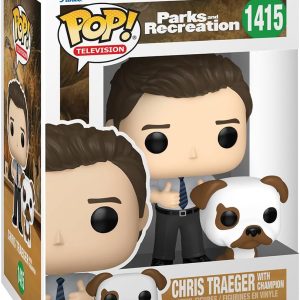 Funko POP! & Buddy: Parks & Recreation 15th Anniversary - Chris & Champion - Collectable Vinyl Figure - Gift Idea - Official Merchandise - for Kids & Adults - TV Fans